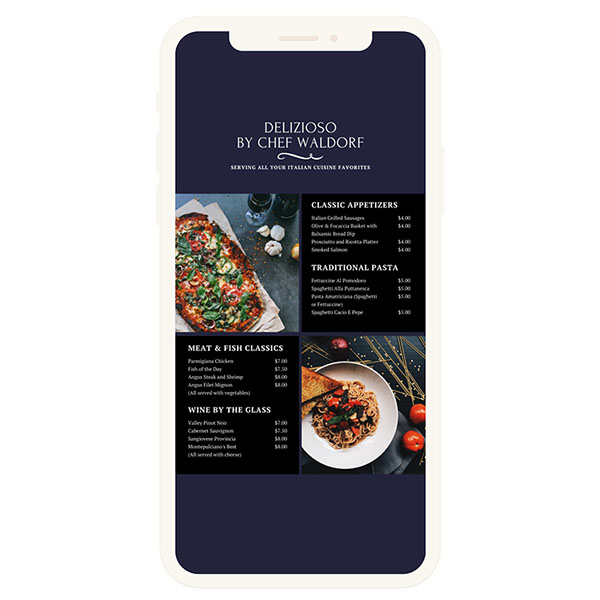 Ejemplo de Menú QR 4